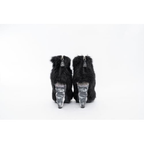 Chanel fur ice heel boots. - Picture 3 of 3